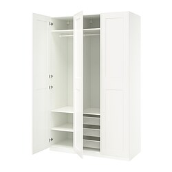 PAX/KAMMARTORP/GULLABERG, combinación armario, GRIMO blanco