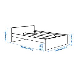 Measurement Illustration - VIHALS bed frame