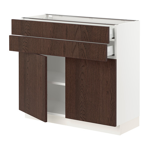 SEKTION / MAXIMERA, base cabinet w 2 doors/2 drawers. 1 of 2 open dialog