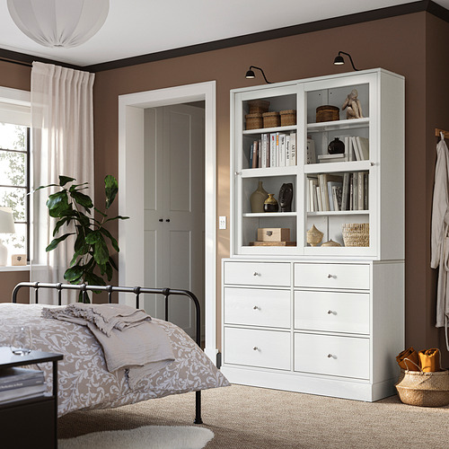 HAVSTA, combi almacenaje puertas vidrio. 4 de 6 open dialog