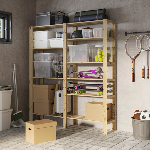 HEJNE, 2 section shelving unit. 2 of 4 open dialog