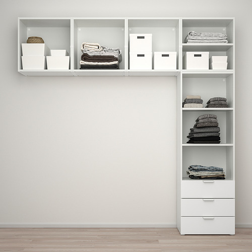 PLATSA, wardrobe with 5 doors+3 drawers 3 of 3 open dialog