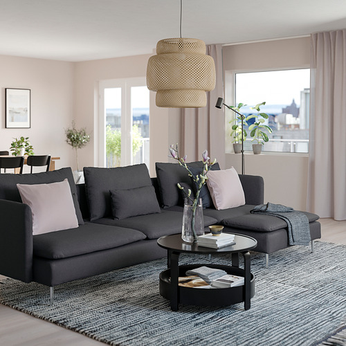 SÖDERHAMN, sectional, 4-seat with chaise 2 of 3 open dialog