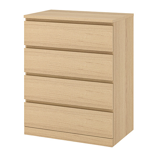 MALM, 4-drawer chest 1 of 5 open dialog