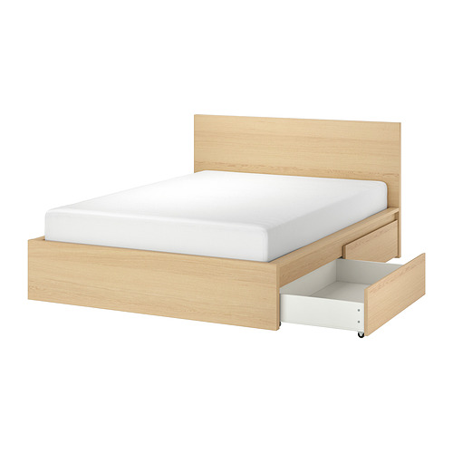MALM, high bed frame/2 storage boxes 1 of 12 open dialog