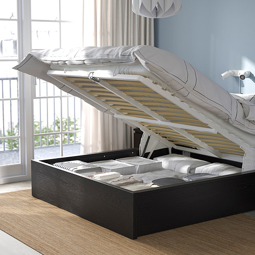 MALM, storage bed 3 of 8 open dialog