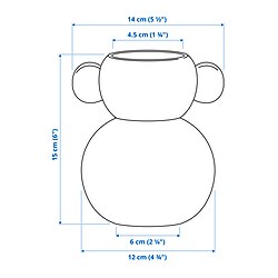 Measurement Illustration - IKEA PS 2026 vase