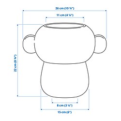Measurement Illustration - IKEA PS 2026 vase