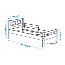 Measurement Illustration - KRITTER bed frame