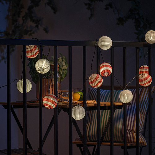 SOLVINDEN, LED string light with 12 lights. 4 of 8 open dialog