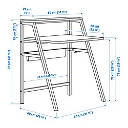 Measurement Illustration - MITTPLAN desk