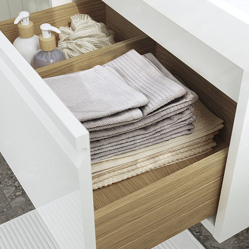ÄNGSJÖN / BACKSJÖN, Bathroom vanity with drawer 7 of 8 open dialog