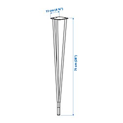 Ilustración de medidas - SKÅLSTA pata de la mesa