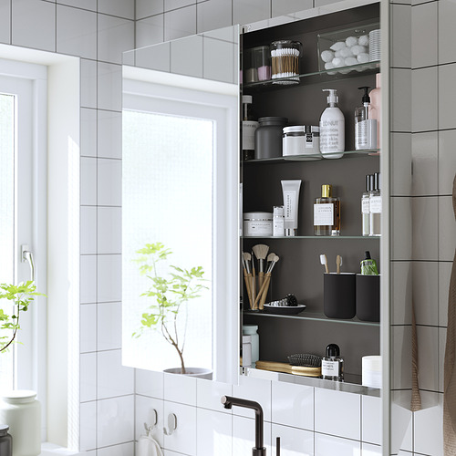 LETTAN, mirror cabinet with doors 3 of 4 open dialog