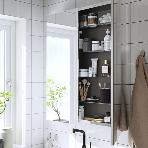 LETTAN, mirror cabinet with doors 3 of 4 open dialog