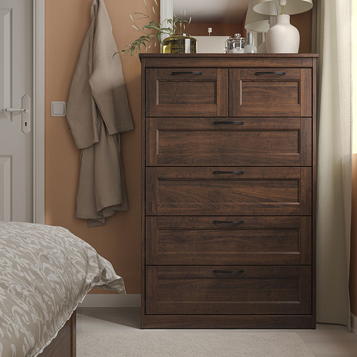 SONGESAND, 6-drawer chest 2 of 6 open dialog
