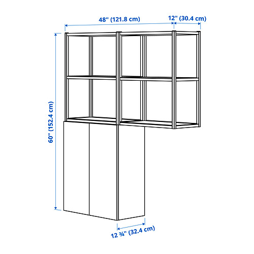 Measurement Illustration - ENHET storage combination