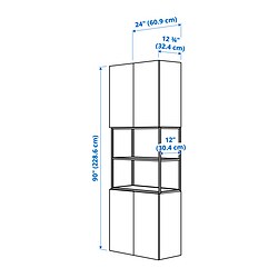 Measurement Illustration - ENHET storage combination