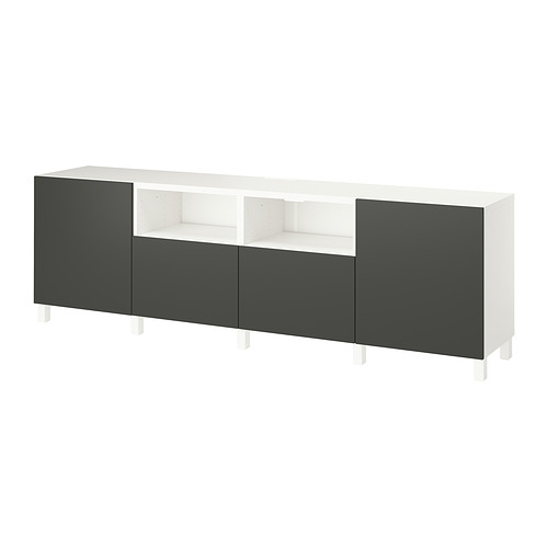 BESTÅ, TV bench with doors and drawers 1 of 8 open dialog