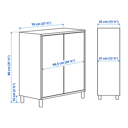 EKET, storage combination with legs 7 of 7 open dialog