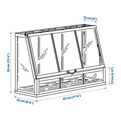 Measurement Illustration - ÅKERBÄR greenhouse