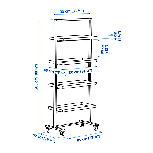 MITTZON, frame with castors/display shelf 8 of 8 open dialog