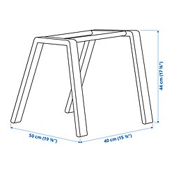 Ilustración de medidas - SKÅLSTA estructura de silla