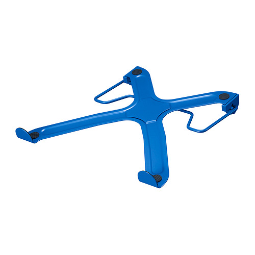 Soporte para portátil LÅNESPELARE azul, ligero, plegable, compatible con ordenador portátil o tableta.