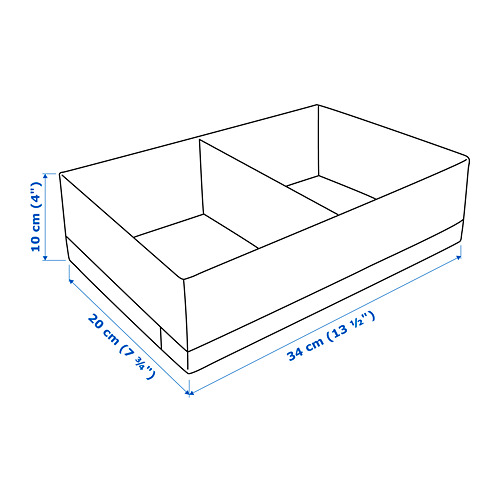 ikea caja con compartimentos 203.640.04 ikea caja con compartimentos 203.640.04