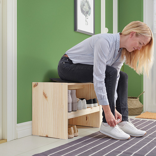 RAGGBERG, bench with shoe storage. 3 of 5 open dialog