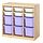 Select colour variation: room divider light white stained pine/white lilac