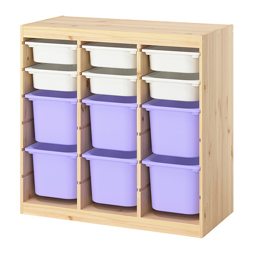 TROFAST storage combination with boxes