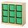 Select colour variation: room divider/light white stained pine bright green