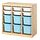 Select colour variation: room divider light white stained pine/white light blue