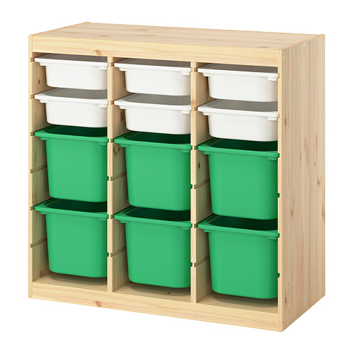 TROFAST storage combination with boxes