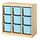 Select colour variation: room divider/light white stained pine light blue