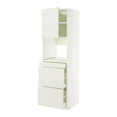 METOD / MAXIMERA, armario microondas 3 cajones+puerta. 4 de 4 abrir diálogo