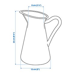 Measurement Illustration - SOCKERÄRT vase
