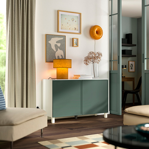 BESTÅ, storage combination with doors. 2 of 3 open dialog