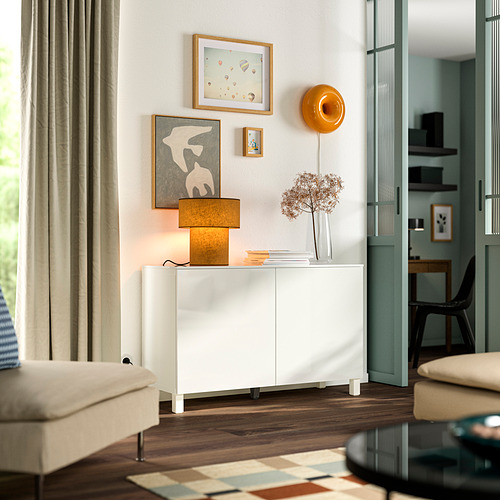 BESTÅ, storage combination with doors. 2 of 3 open dialog