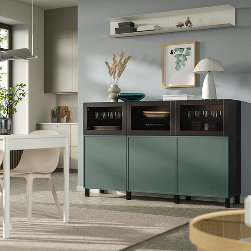 BESTÅ, storage combination with doors. 2 of 3 open dialog