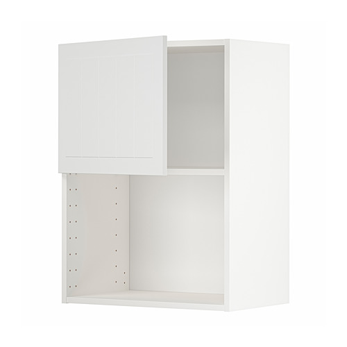 Mueble de cocina METOD blanco, forma rectangular, diseño plano, estante ajustable.