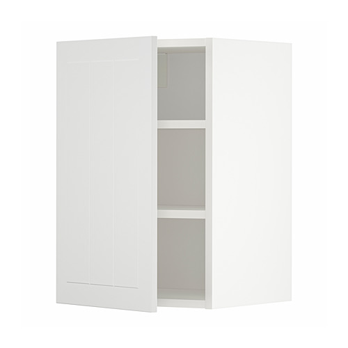 Mueble de cocina METOD blanco con estantes ajustables.