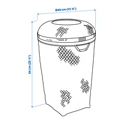 Measurement Illustration - SALUDING laundry basket