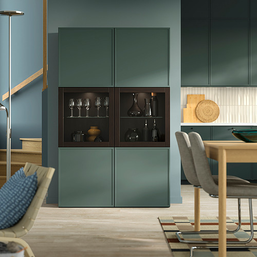 BESTÅ, storage combination w/glass doors. 4 of 4 open dialog