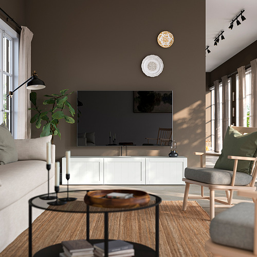 BESTÅ, mueble TV con puertas. 7 de 7 open dialog