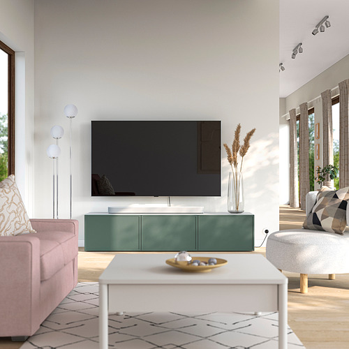 BESTÅ, TV bench with doors. 3 of 7 open dialog