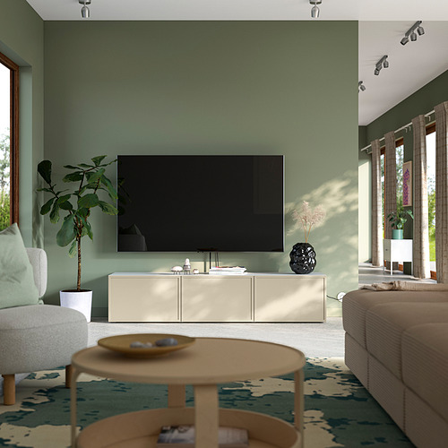 BESTÅ, mueble TV con puertas. 7 de 7 open dialog