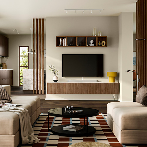 BESTÅ, TV bench with doors. 2 of 5 open dialog