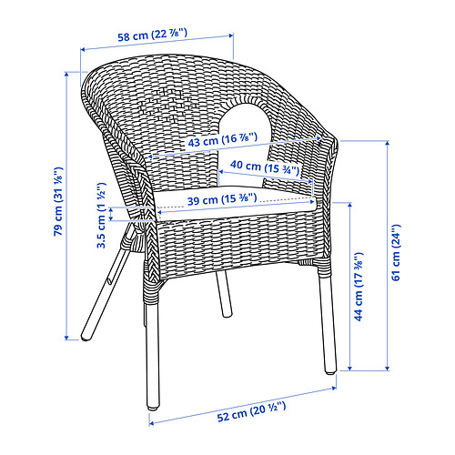 AGEN, chair with cushion 5 of 5 open dialog